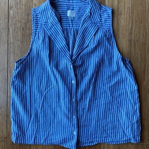 A New Day Sleeveless Button Down Shirt